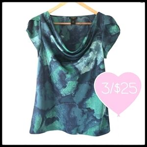⭐3/$25⭐ Ann Taylor Women's Abstract Cowl Neck Blou…